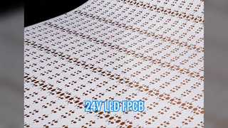 Carte de circuit flexible de bande LED 24 V 2835 60 LED