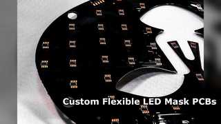 Solutions de circuits imprimés de masque de beauté LED flexibles et personnalisées