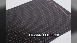 Conception personnalisée FPCB d'affichage LED flexible