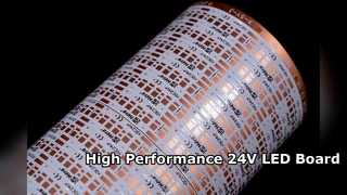 Circuit imprimé LED 24 V pour éclairage de bande industriel