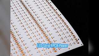 Bande LED flexible PCB 12V Film blanc FPCB