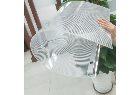 acheter Écran LED transparent flexible personnalisable avec une luminosité de 1600+ nits, étanche IP65 et double circuit imprimé pour la publicité extérieure online manufacture