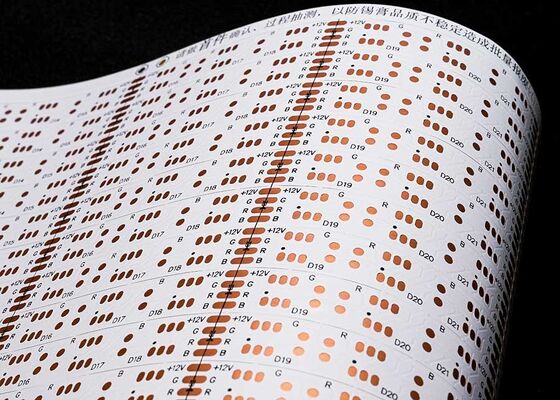 5050 RGB LED Strip 30LEDs/503mm 12V Double-Sided PCB 9.5mm Narrow Flexible Backlight for Decorative Lighting