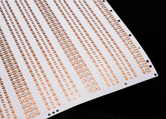 Circuit imprimé flexible LED FPC double face 2835 avec 60 LED et film blanc, adapté aux instruments électroniques