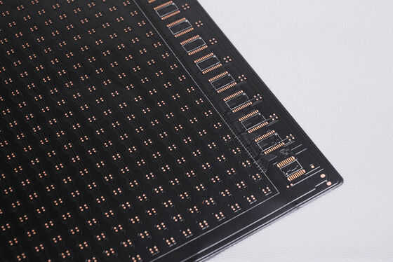 Plaque de circuit flexible pour panneau d'affichage à LED FPCB avec film noir double face et surface dorée en cuivre laminé flexible