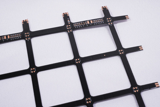 Circuits imprimés électroniques personnalisés plaqués or film noir double face FPC