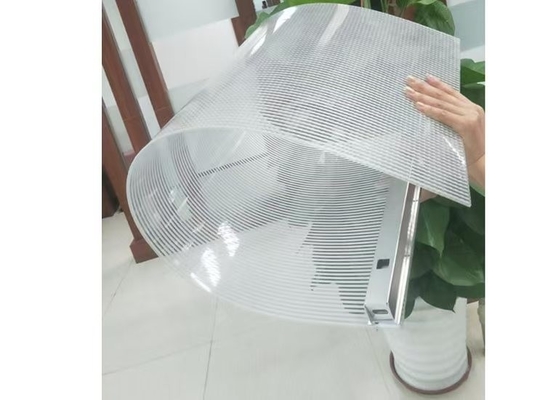 Écran d'affichage LED transparent et flexible personnalisable, luminosité de plus de 1600 nits, résistance à l'eau IP65